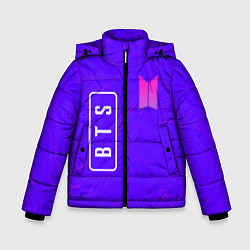 Куртка зимняя для мальчика BTS - Разводы, цвет: 3D-черный