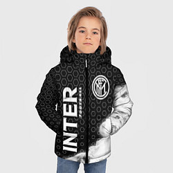 Куртка зимняя для мальчика INTER Football Пламя, цвет: 3D-черный — фото 2
