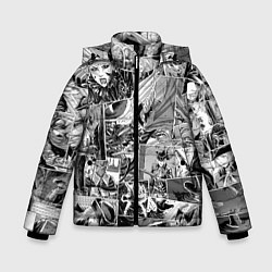 Куртка зимняя для мальчика Bloodborne comix, цвет: 3D-светло-серый