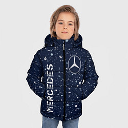 Куртка зимняя для мальчика МЕРСЕДЕС Mercedes Брызги, цвет: 3D-черный — фото 2