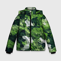 Куртка зимняя для мальчика Camouflage Pattern Камуфляж Паттерн, цвет: 3D-черный