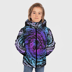 Куртка зимняя для мальчика Галактика Неон, цвет: 3D-светло-серый — фото 2