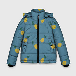 Куртка зимняя для мальчика Pineapplы, цвет: 3D-черный