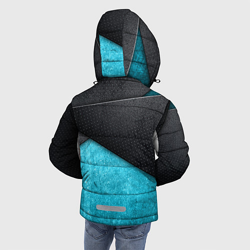 Зимняя куртка для мальчика Карбоновые пластины / 3D-Светло-серый – фото 4