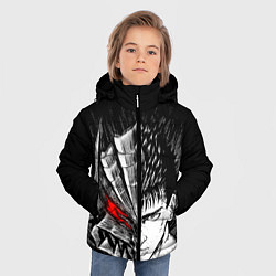 Куртка зимняя для мальчика БЕРСЕРК ГАТС И ДОСПЕХИ, цвет: 3D-черный — фото 2