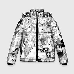 Куртка зимняя для мальчика Horimiya pattern, цвет: 3D-светло-серый