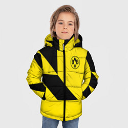 Куртка зимняя для мальчика Фк боруссия - fc borussia logo, цвет: 3D-красный — фото 2
