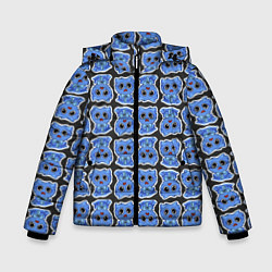 Куртка зимняя для мальчика POPPY PLAYTIME - милый Хагги Вагги паттерн, цвет: 3D-светло-серый