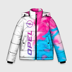 Куртка зимняя для мальчика Opel Neon Gradient, цвет: 3D-черный