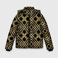 Зимняя куртка для мальчика GOLD LUXURY Золотая абстракция