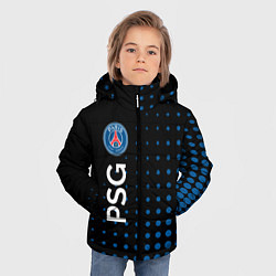 Куртка зимняя для мальчика Psg абстракция, цвет: 3D-светло-серый — фото 2
