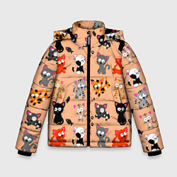 Куртка зимняя для мальчика NAUGHTY KITTENS, цвет: 3D-светло-серый