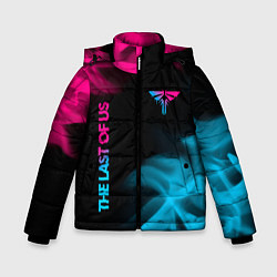 Куртка зимняя для мальчика The Last Of Us Neon Gradient, цвет: 3D-черный