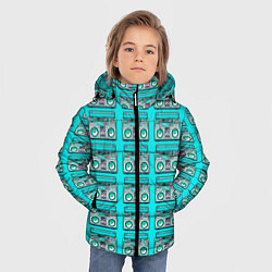 Куртка зимняя для мальчика STEREO CASSETTE RECORDER, цвет: 3D-черный — фото 2