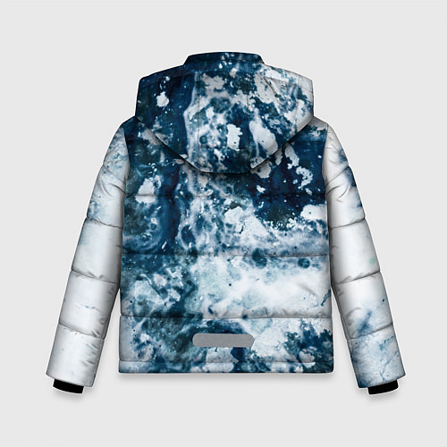 Зимняя куртка для мальчика Замерзшие Лужи Зимы / 3D-Светло-серый – фото 2