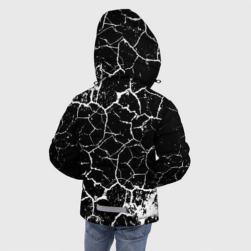 Зимняя куртка для мальчика Белая Лава / 3D-Светло-серый – фото 4