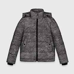 Куртка зимняя для мальчика Серая кожа, цвет: 3D-светло-серый