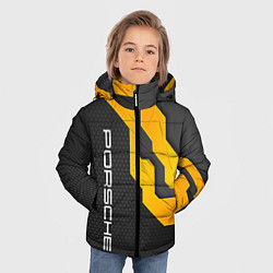 Куртка зимняя для мальчика PORSCHE - ТЕХНОЛОГИЧЕСКАЯ БРОНЯ, цвет: 3D-светло-серый — фото 2