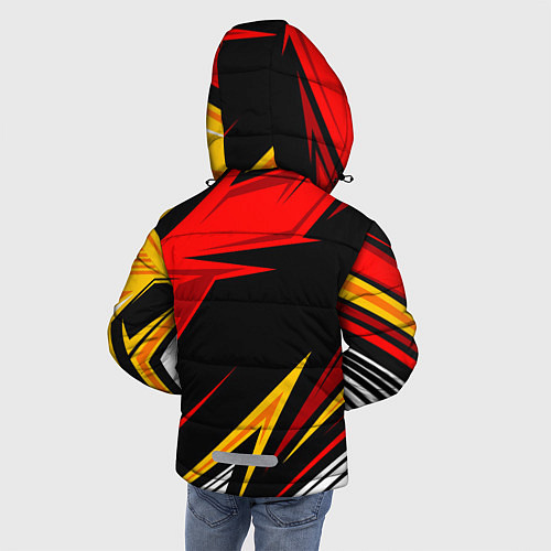 Зимняя куртка для мальчика ПОРШЕ - RED SPORT / 3D-Светло-серый – фото 4