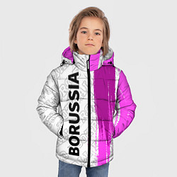 Куртка зимняя для мальчика Borussia pro football: по-вертикали, цвет: 3D-черный — фото 2