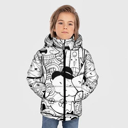 Куртка зимняя для мальчика ЯПОНСКИЕ ШТУЧКИ, цвет: 3D-светло-серый — фото 2