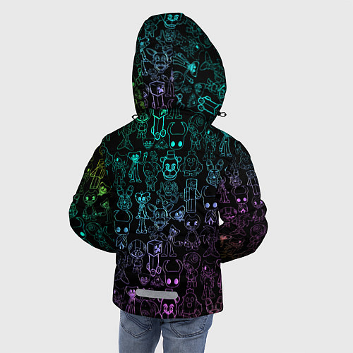 Зимняя куртка для мальчика Персонажи из разных игр неон / 3D-Светло-серый – фото 4