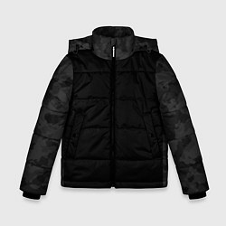 Зимняя куртка для мальчика Кроссфит униформа - черный камуфляж
