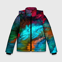 Куртка зимняя для мальчика Colorful Explosion, цвет: 3D-светло-серый