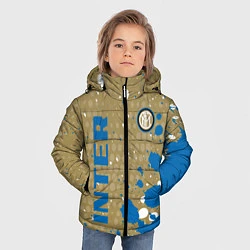Куртка зимняя для мальчика Inter Краска, цвет: 3D-светло-серый — фото 2