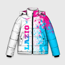Зимняя куртка для мальчика Lazio neon gradient style: по-вертикали
