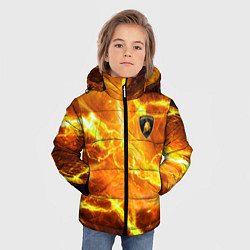 Куртка зимняя для мальчика Lamborghini - яркие молнии, цвет: 3D-черный — фото 2