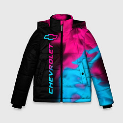 Зимняя куртка для мальчика Chevrolet - neon gradient: по-вертикали