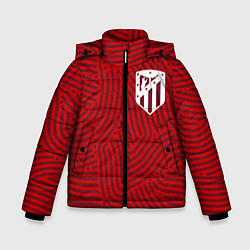 Куртка зимняя для мальчика Atletico Madrid отпечатки, цвет: 3D-черный
