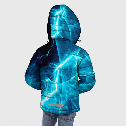 Зимняя куртка для мальчика Mazda - молнии / 3D-Светло-серый – фото 4