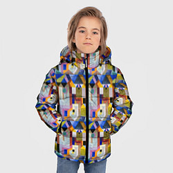 Куртка зимняя для мальчика Цветная архитектура Пауль Клее, 1917, цвет: 3D-светло-серый — фото 2