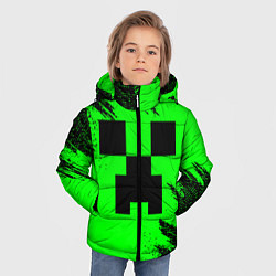 Куртка зимняя для мальчика Minecraft squares, цвет: 3D-светло-серый — фото 2