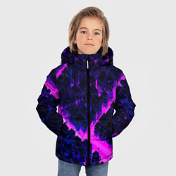 Куртка зимняя для мальчика Спящий город, цвет: 3D-черный — фото 2