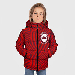 Куртка зимняя для мальчика Brighton отпечатки, цвет: 3D-красный — фото 2