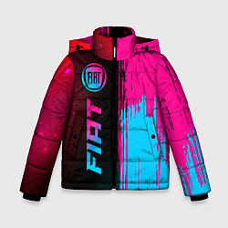 Зимняя куртка для мальчика Fiat - neon gradient: по-вертикали