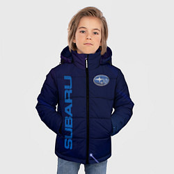 Куртка зимняя для мальчика Subaru Абстракция, цвет: 3D-светло-серый — фото 2