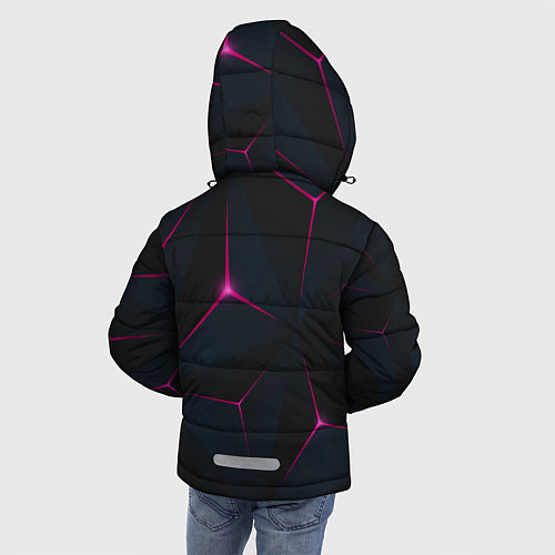 Зимняя куртка для мальчика Розовое созвездие / 3D-Светло-серый – фото 4