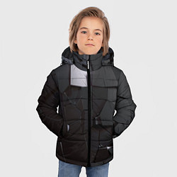 Куртка зимняя для мальчика Треснутый асфальт, цвет: 3D-светло-серый — фото 2