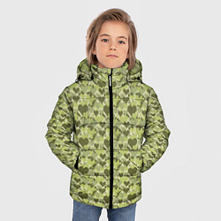 Куртка зимняя для мальчика Милитари сердце пиксель, цвет: 3D-черный — фото 2