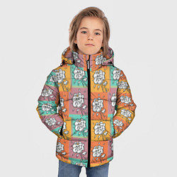 Куртка зимняя для мальчика Пузырь поп арт, цвет: 3D-черный — фото 2