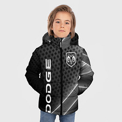 Куртка зимняя для мальчика Dodge Абстракция карбон, цвет: 3D-красный — фото 2