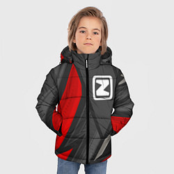 Куртка зимняя для мальчика Zotye sports racing, цвет: 3D-черный — фото 2