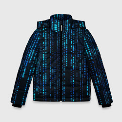 Куртка зимняя для мальчика Программные символы, цвет: 3D-черный
