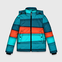 Куртка зимняя для мальчика Геометрические непараллельные пластины, цвет: 3D-красный