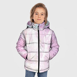 Куртка зимняя для мальчика Розовые облака на голубом небе, цвет: 3D-черный — фото 2