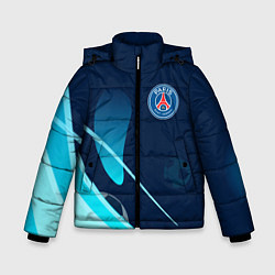 Куртка зимняя для мальчика Фк псж абстракция, цвет: 3D-черный